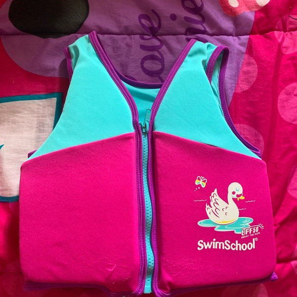 3 Swimsuit bundle, 4T AND Swimschool trainer vest - Picture 2 of 2